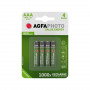 AgfaPhoto Recargable Pila AAA HR03 900 mAh Pack 4 uds Alcalina