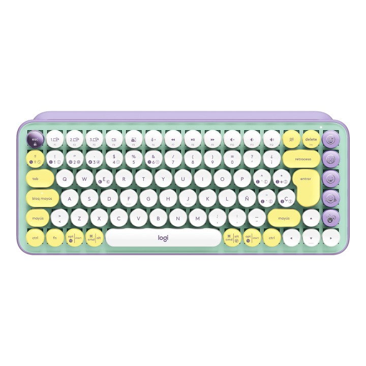 Teclado LOGITECH POP Keys RF BT 5.1 Emojis (920-010729)