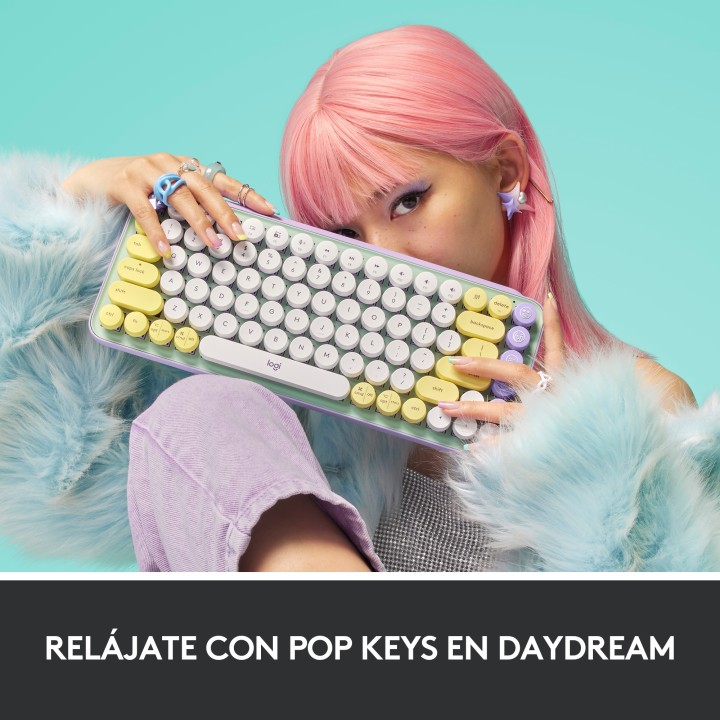 Teclado LOGITECH POP Keys RF BT 5.1 Emojis (920-010729)