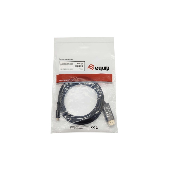 Cable EQUIP USB-C/M a DP 1.2/M 3m Negro (EQ133428)