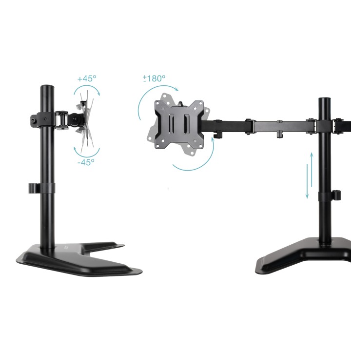 Soporte de Mesa TooQ 17"-32" Gira/Inclina (DB1702TN-B)
