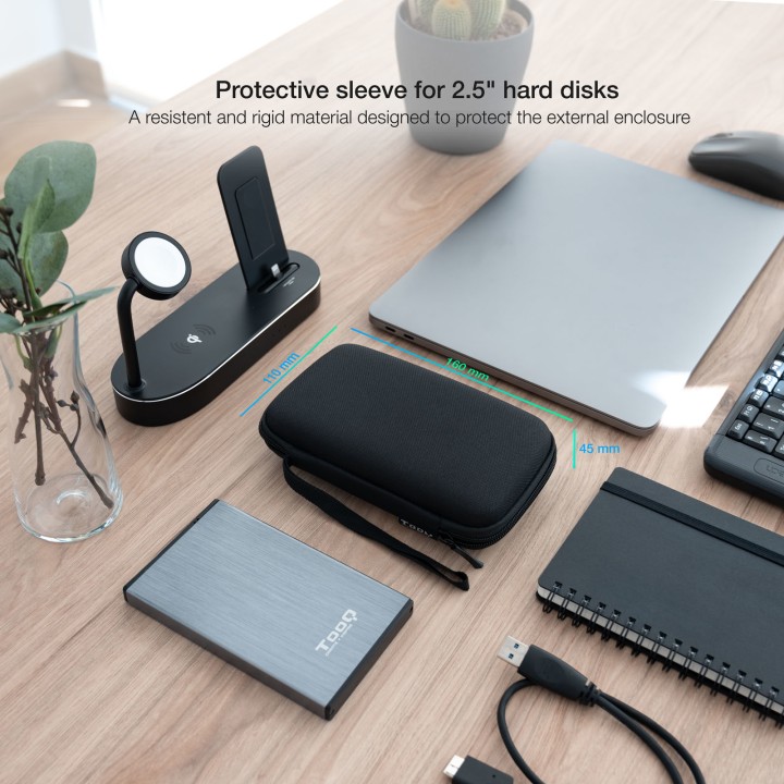 Funda TooQ para Caja Externa 2.5" Negra (TQBC-E2503B)