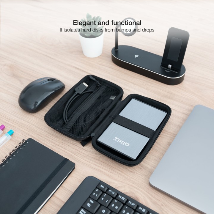 Funda TooQ para Caja Externa 2.5" Negra (TQBC-E2503B)
