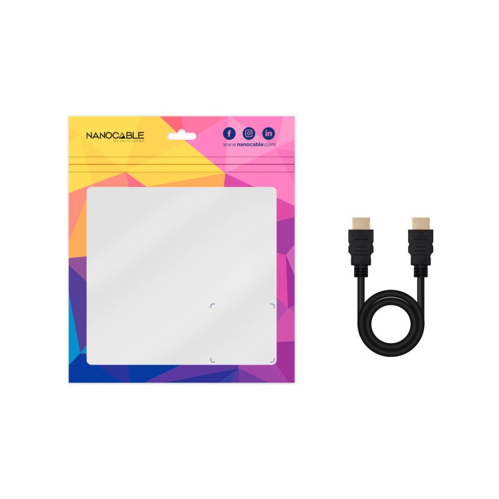 Nanocable HDMI A/M a HDMI A/M 5m Negro (10.15.3805)