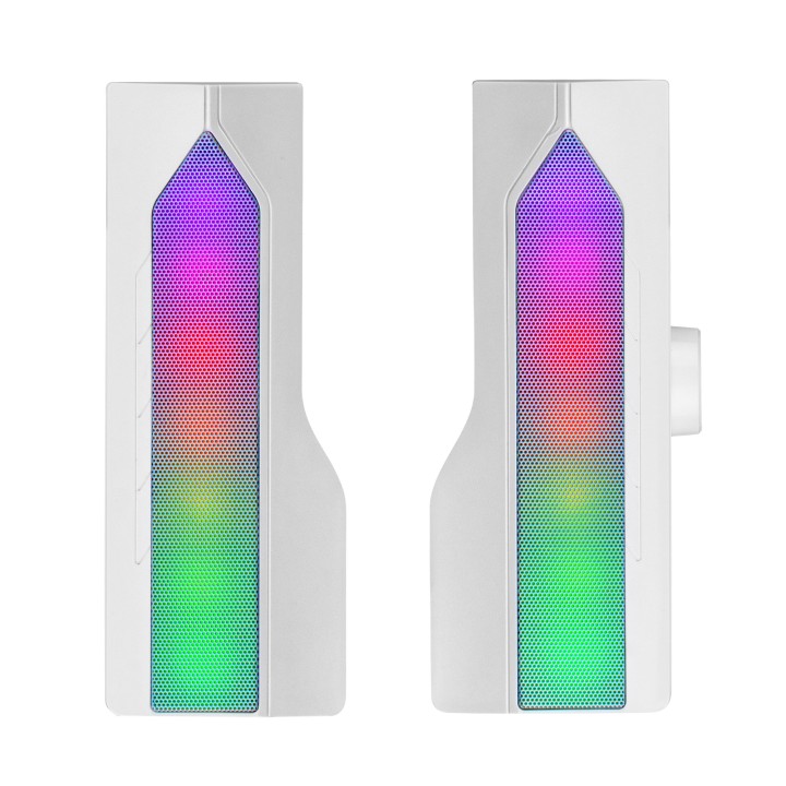 Altavoz Mars Gaming RGB BT 5.0 USB Blanco (MSDUOW)