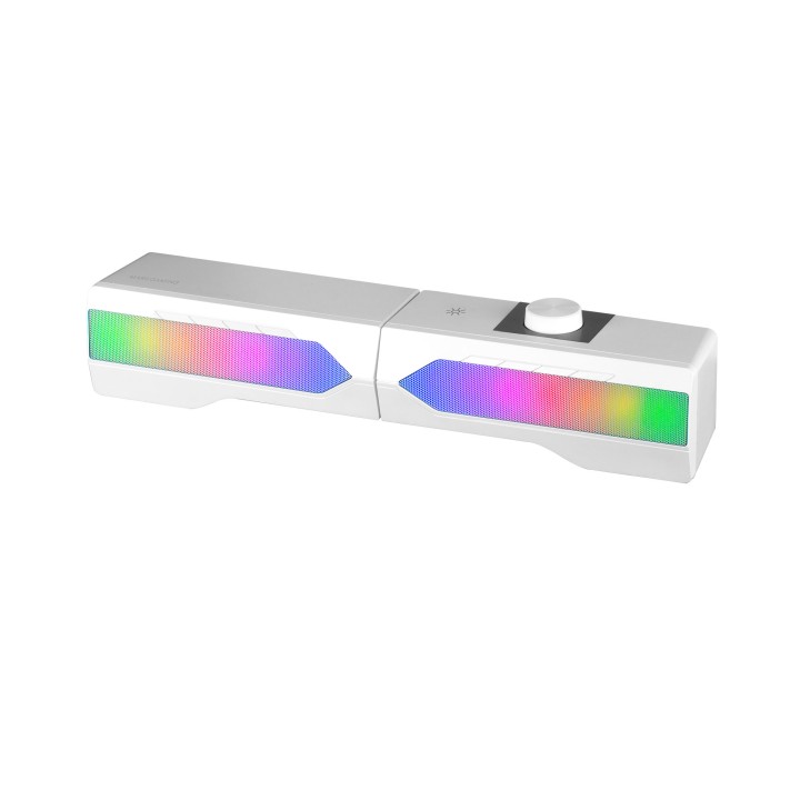 Altavoz Mars Gaming RGB BT 5.0 USB Blanco (MSDUOW)