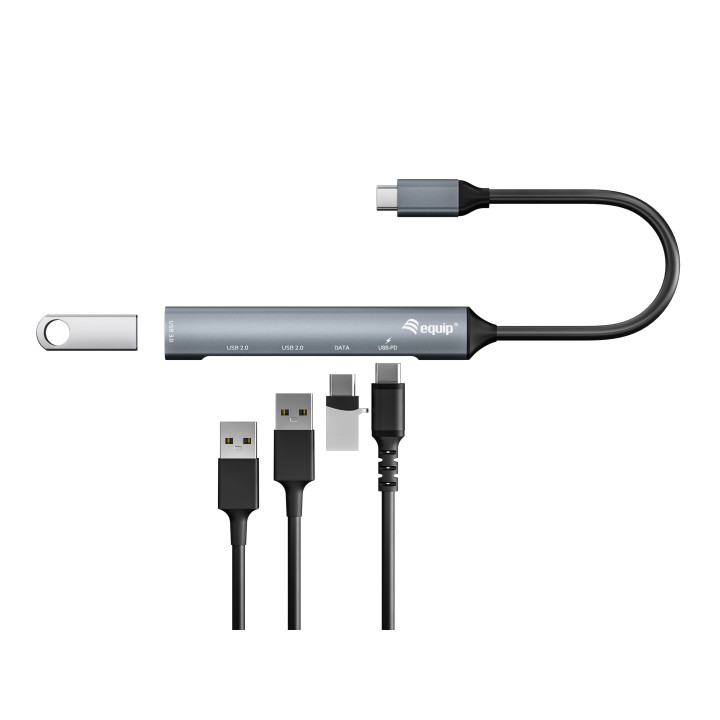 Hub EQUIP USB-C a 2xUSB 2.0 1xUSB-A 2xUSB-C (EQ128962)