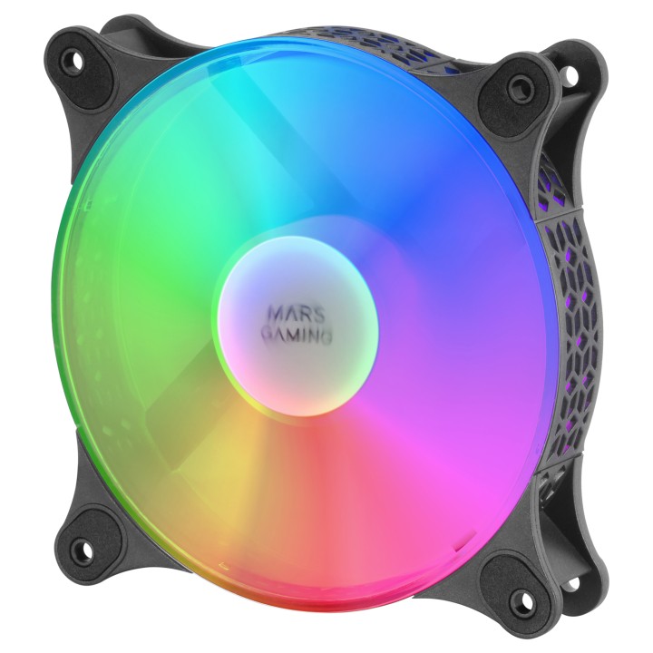 Ventilador Mars Gaming 120mm FRGB Kit 2 Negro (MFDUO)