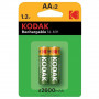 Kodak Pila Recargable AA KAAHR-2 2600mA NiMh Pack 2 uds Alcalina