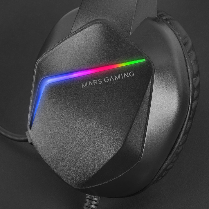 Auric+Micro Mars Gaming FRGB 3.5mm USB-A Negros (MH122)
