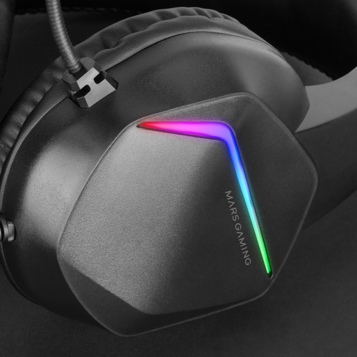 Auric+Micro Mars Gaming FRGB 3.5mm USB-A Negros (MH122)