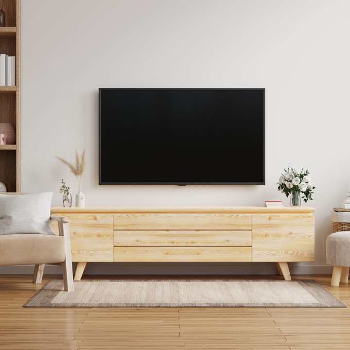 Soporte de Pared TOOQ 32"-80" 45Kg Negro (LP1080F-B)
