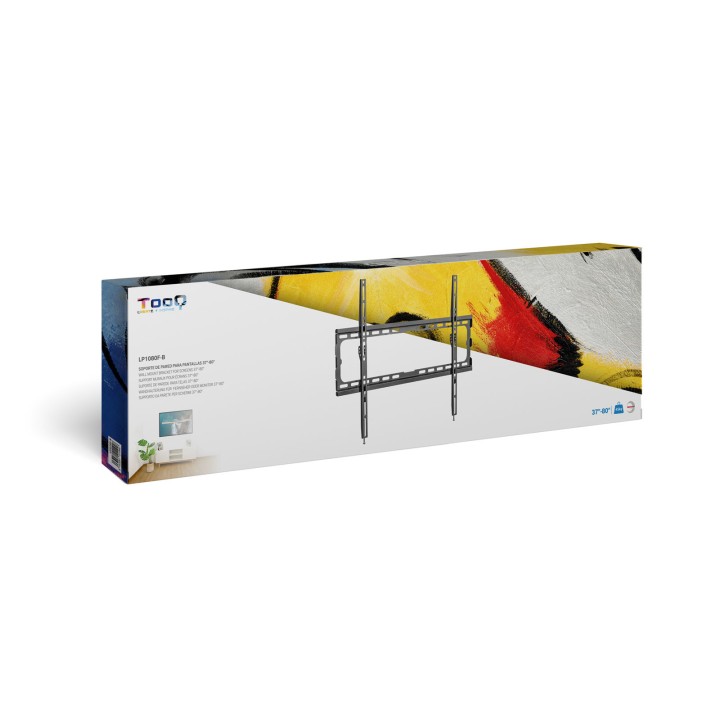 Soporte de Pared TOOQ 32"-80" 45Kg Negro (LP1080F-B)