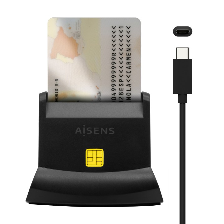 Lector de Tarjetas AISENS Smart Cards (ASCR-SN04CSD-BK)