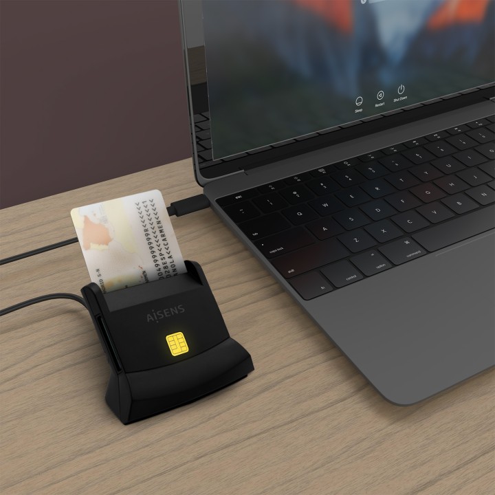 Lector de Tarjetas AISENS Smart Cards (ASCR-SN04CSD-BK)