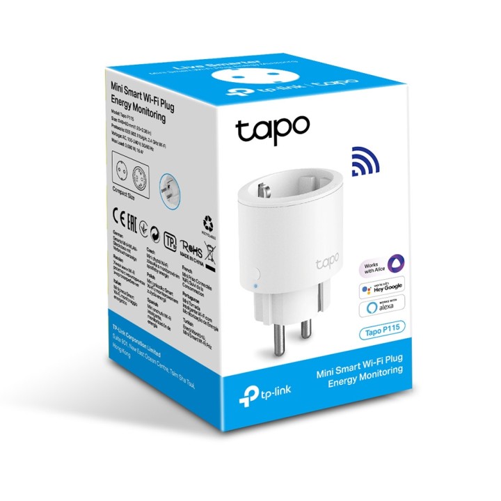 Enchufe Inteligente TP-Link 2.4GHz Blanco (Tapo P115)