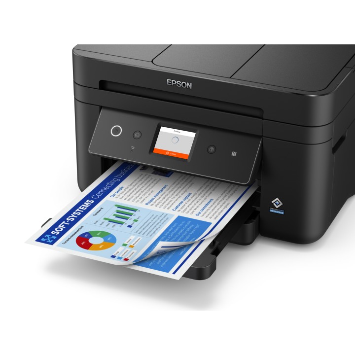 Multif Epson WF-2885DWF A4 Color Fax Negra (C11CG28408)