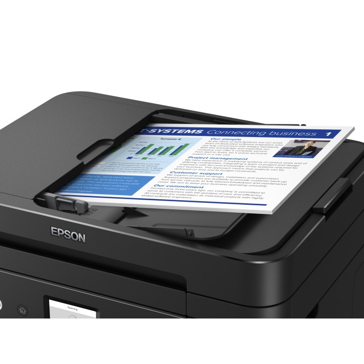Multif Epson WF-2885DWF A4 Color Fax Negra (C11CG28408)
