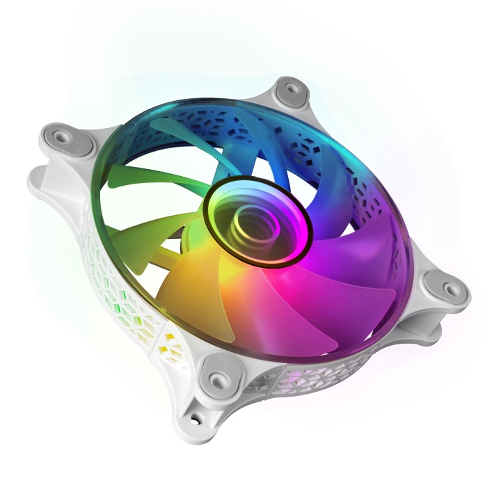 Ventilador Mars Gaming 120mm ARGB Kit3 Blanco(MF3DKITW)
