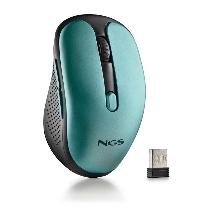 Ratón NGS Óptico RF 2.4GHz 1600dpi Azul (EVORUSTICE)