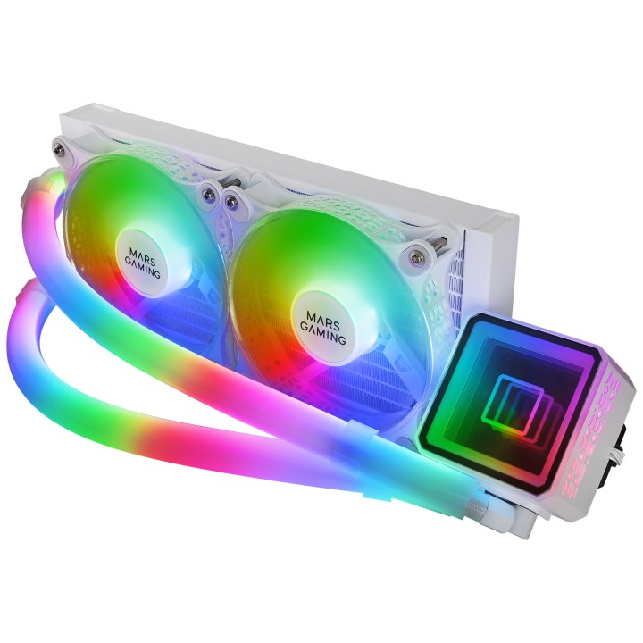 Ref. Líq. CPU Mars Gaming 500W ARGB Blanca(MLULTRA240W)