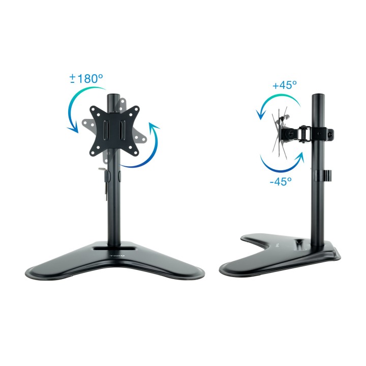 Soporte Mesa TooQ 17"-32" Gira/Inclina 9Kg (DB1701TN-B)