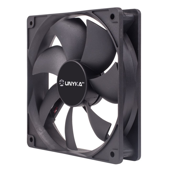 Ventilador 12x12 UNYKA 25mm 4Pin/PWM (51800)