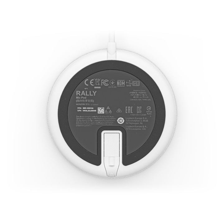Micrófono LOGITECH Rally Mic Pod Blanco (952-000038)