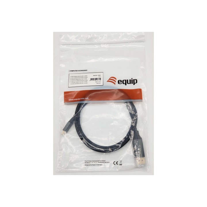 Cable EQUIP USB-C/M a DP 1.4/M 1m Negro (EQ133421)