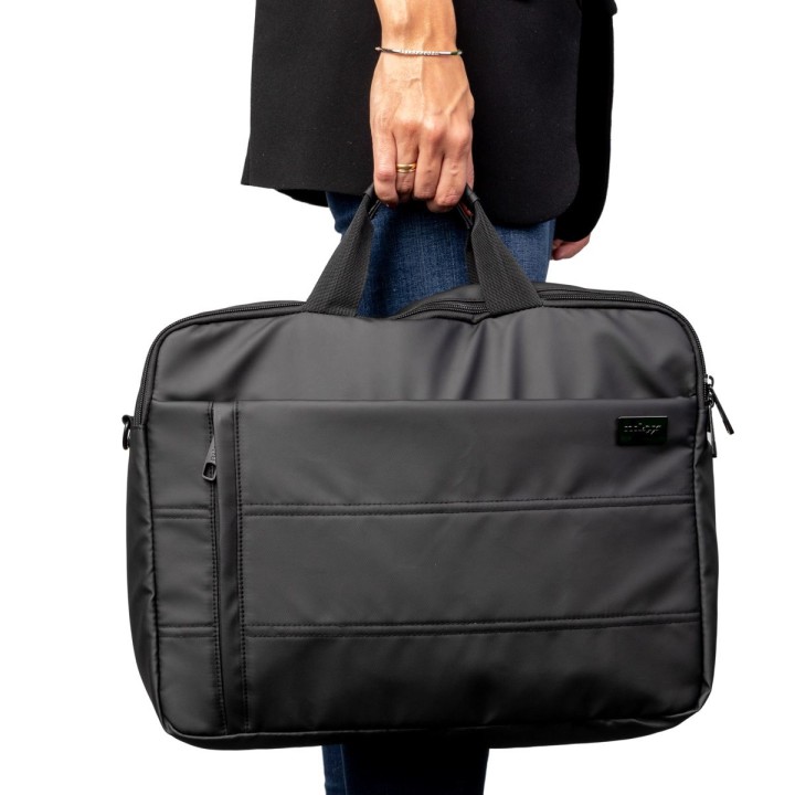 Maletín NILOX Style 15.6" Poliéster Negro (NXB021)