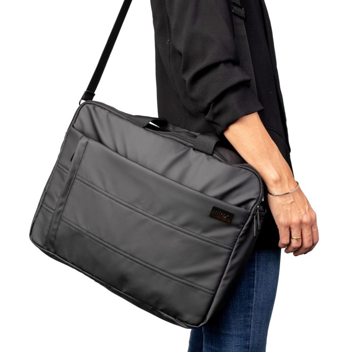 Maletín NILOX Style 15.6" Poliéster Negro (NXB021)