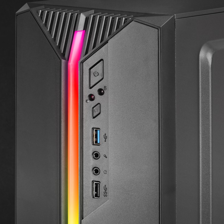 Caja Compacta Mars Gaming ARGB S/F mATX Negra (MCS1)