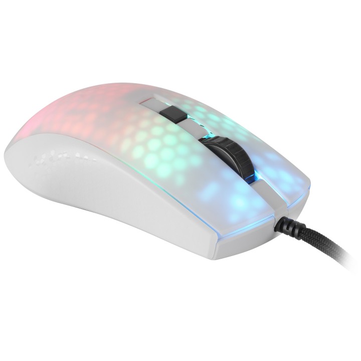 Ratón Mars Gaming Óptico 12800dpi Blanco (MMRW)