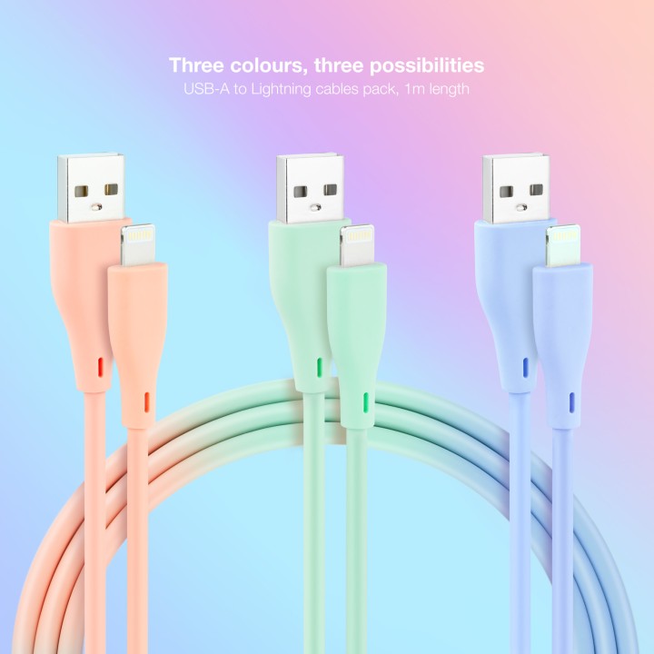 Nanocable Lightning/M a USB-A/M 1m 3 Un (10.10.0401-A1)