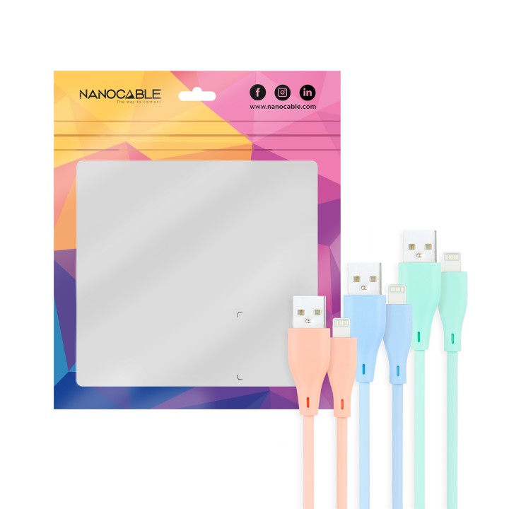 Nanocable Lightning/M a USB-A/M 1m 3 Un (10.10.0401-A1)