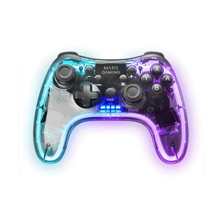 GamePad Mars Gaming USB Bluetooth 5.0 PS3 Negro (MGPBT)