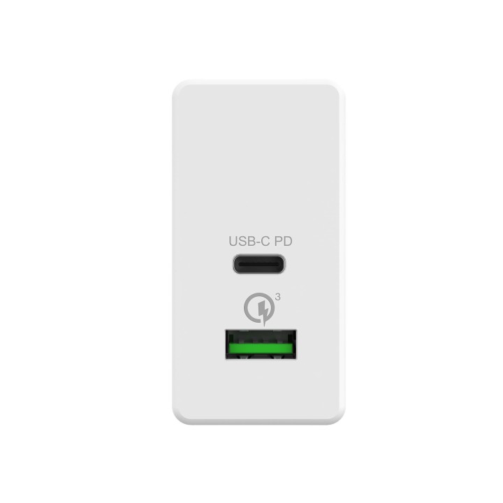 Cargador Pared CELLY 45W 1xUSB-C 1xUSB-A (TCUSBC45WWH)