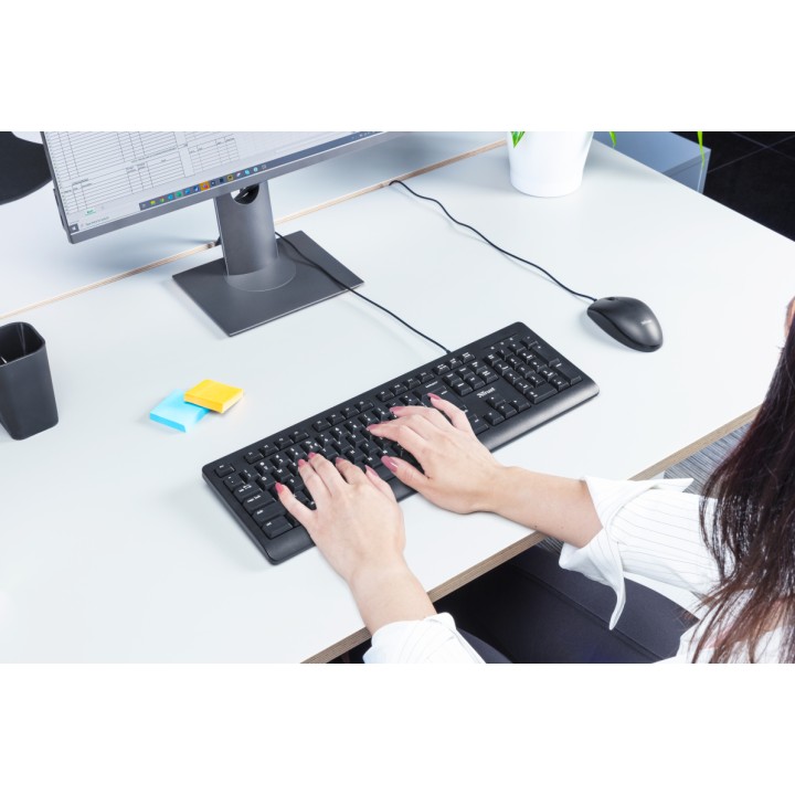 Teclado Trust TK-150 Silent USB 2.0 Negro (23982)