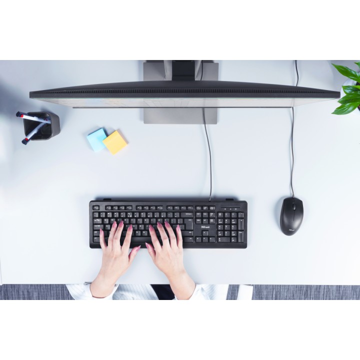 Teclado Trust TK-150 Silent USB 2.0 Negro (23982)