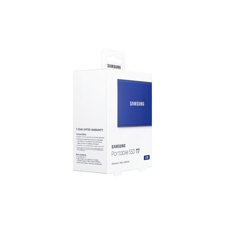 SSD Samsung T7 2Tb USB-C 3.1 Azul Indigo (MU-PC2T0H/WW)