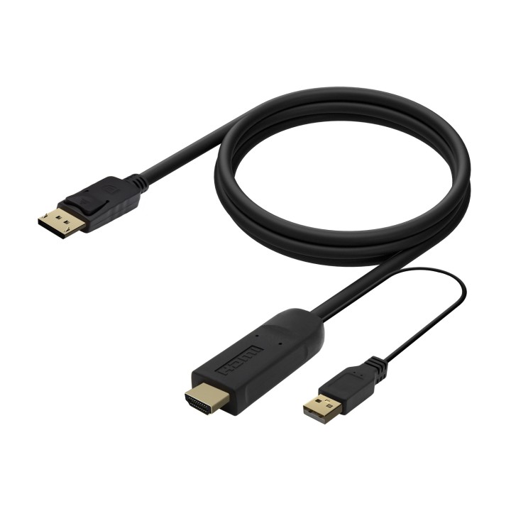 Adaptador AISENS HDMI/M a USB-A/M+DP/M 1.8m (A122-0641)