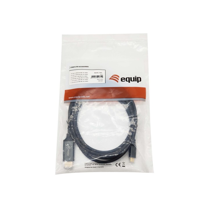 Cable EQUIP USB-C/M a HDMI A/M 3m Gris/Negro (EQ133417)