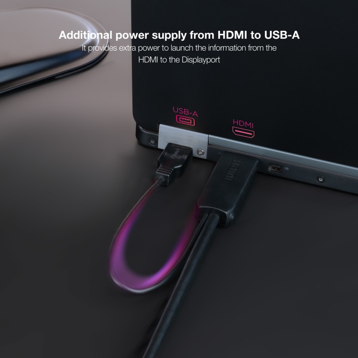 Nanocable USB-A/HDMI/M a DP/M 1.8m Negro (10.15.4352)