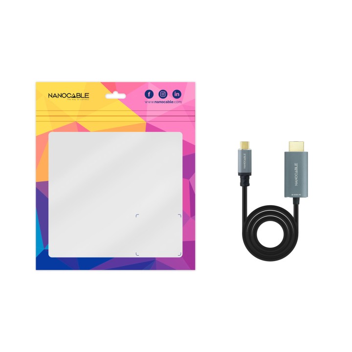 Nanocable USB-C/M a HDMI/M 1.8m Negro (10.15.5162)