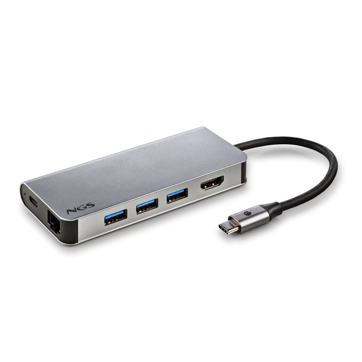 Docking NGS 8en1 USB-C Aluminio (WONDERDOCK8)