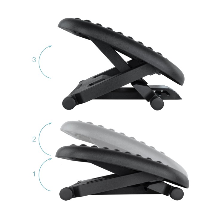 Reposapies TOOQ Ajustable/inclinable (TQFR0603-B)