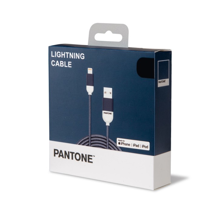 Cable PANTONE USB-A/M a Lightning/M Azul (PT-LCS001-5N)