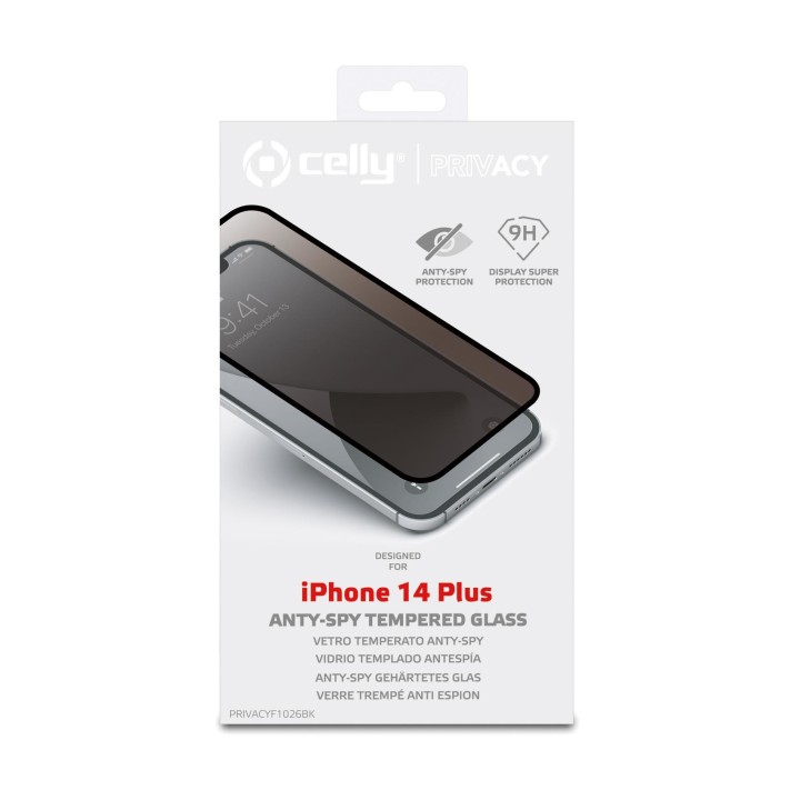 Protector de Pantalla CELLY iPhone 14+ (PRIVACYF1026BK)