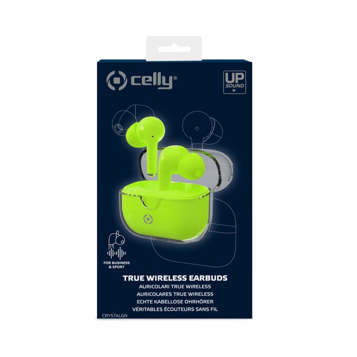 Auriculares CELLY TWS Intraurales BT Verdes (CLEARGN)