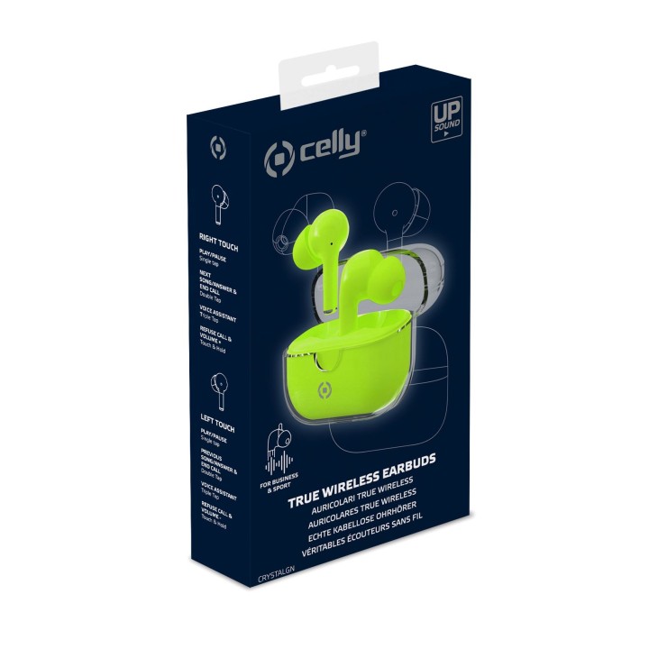 Auriculares CELLY TWS Intraurales BT Verdes (CLEARGN)